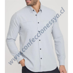 Camisa Ox. Atacama Gris De...