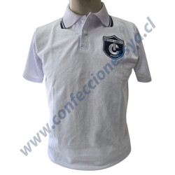 Polera Pique Blanca M/Corta...