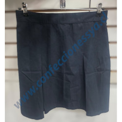 Falda Casimir Azul Marino...